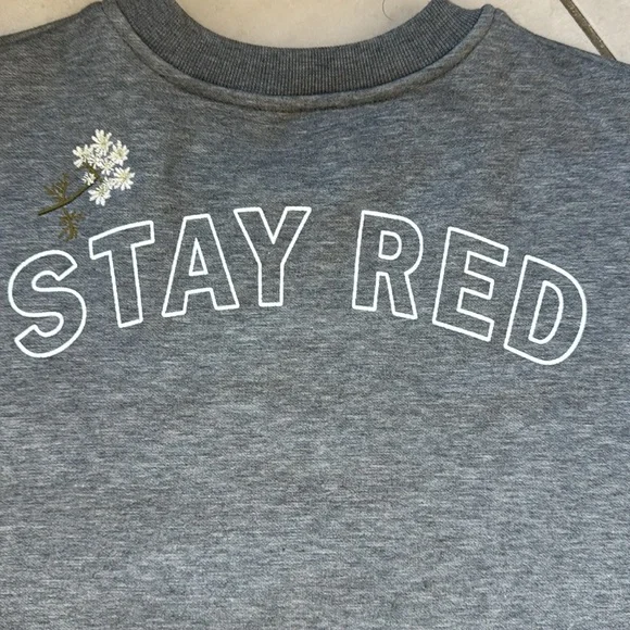 Red Valentino sweater with Embroidered Heron and Black Tulle - Picture 5 of 6